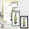 thumbnail image 4 of Designart 'Abstract Cactus Houseplant' Traditional Framed Art Print, 4 of 4