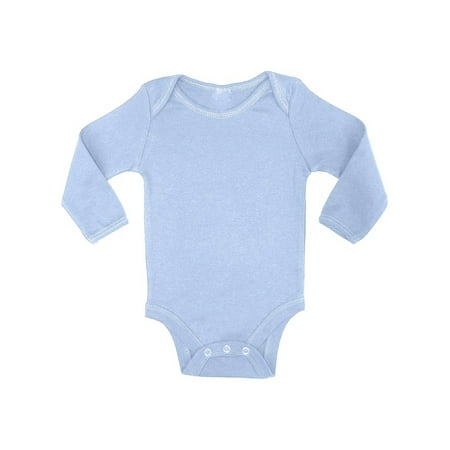 

Perfect Baby Bodysuit Romper for Baby Boys Baby Girls Light Blue Long Sleeve One Piece Outfit