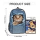 thumbnail image 3 of 1pc Mochila Escolar Creativa Con Estampado De Perro Y Gato Lindo Para Niños Y Niñas, Mochila Impresa De Mezclilla, Mochila De Viaje Al Aire Libre, 3 of 4