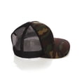 thumbnail image 3 of Vintage Retro Style Plain Two Tone Trucker Hat Adjustable Snapback Baseball Cap, 3 of 4