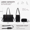 thumbnail image 5 of LOVEVOOK Laptop Bag for Women Vintage Leather Laptop Tote 15.6 inch Large Capacity Computer bag with Clutch Purse for Work, 5 of 6