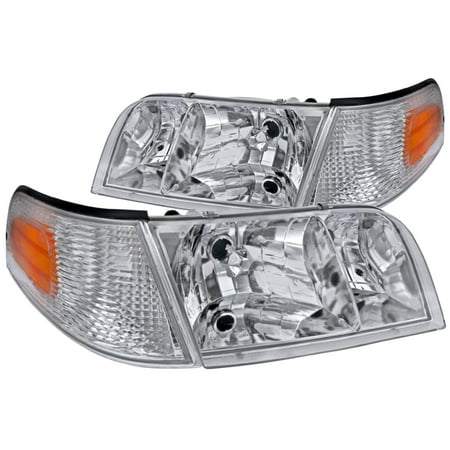 Spec D Tuning 1998 2017 Ford Crown Victoria Headlights W Corner Spec D Tuning 1998 2017 Ford Crown Victoria Headlights W Corner Signal Lamps 1999 2000 2001 2002 2003 2004 2005 2006 2007 2008 2009 2010 Left