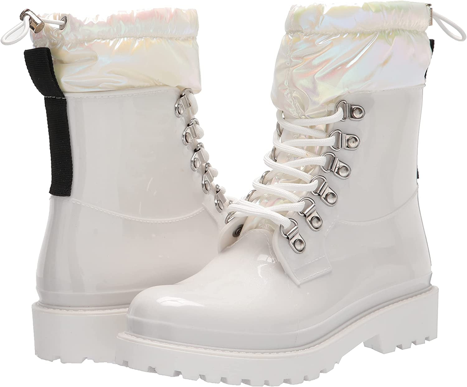 NINE WEST Womens Keepit3 Rain Boot 6 White Walmart