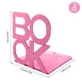 thumbnail image 3 of Amdohai Metal Bookends Non-Slip Decorative Book Ends Support 4.9 x 5.1 x 5.5 Inch Book Shelf, 3 of 7