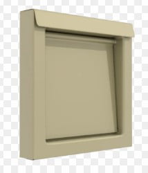 InOvate 6” Premium Wall Vent (No Collar) (Tan)