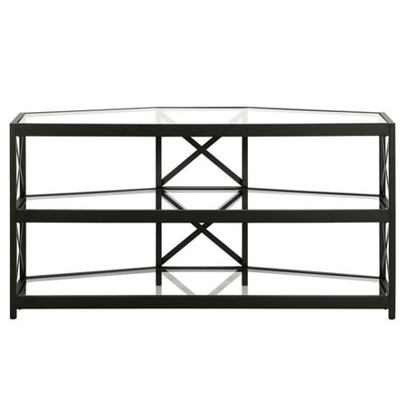 Camden&Wells - Celine TV Stand for TVs Up to 55" - Blackened Bronze/Glass