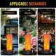 thumbnail image 2 of 2 Pack Replacement Solar Light Tops with Flickering Flame, 2 of 5