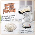thumbnail image 5 of Nostalgia - Máquina para hacer 16 tazas de palomitas de maíz con saludable aire caliente, sin aceite, incluye tapa para medir el grano, es de acero inoxidable, color, blanco, 5 of 5