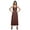 Burnished Bronze, variant on Moomaya WoMen's Spaghetti Strap Side Slit Dress Plus Size Printed Clothing