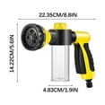 thumbnail image 5 of Car Wash Nozzle, High Pressure Water Garden Hose Nozzle with 8 Watering Patterns, Foam Sprayer with Soap Dispenser Bottle for Car Washing, Watering Plant, 5 of 5
