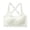 White, variant on UQJfacai Girls Sports Training Bra Kids Athletic Cross Back Seamless Padded Bras Camis Dance Yoga Crop Tops 5-15 Years