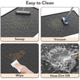 thumbnail image 4 of Silicone Cat Litter Trapping Mat, Large Waterproof 34" X 22" Cat Litter Box Mat, Easy to Clean, Black, 4 of 7