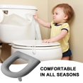 thumbnail image 3 of Toilet Seat Cushion Pad, Waterproof Toilet Seat Cushion, Portable Padded Cover | Reusable EVA Soft Pad for Comfort and Hygiene in Home, Travel, 3 of 8