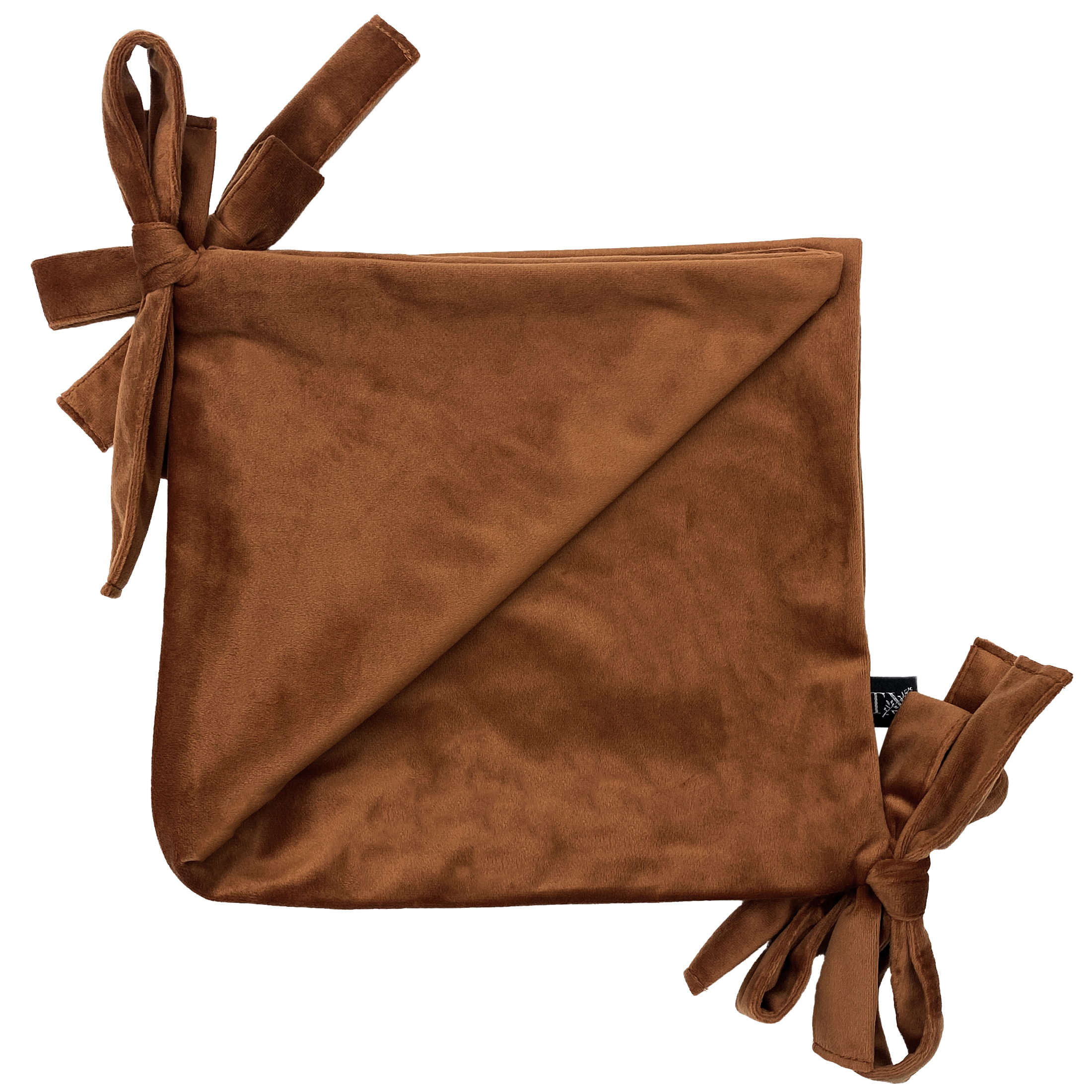 My Texas House 20x20 Velvet Bow Pillow Cover, Ginger photo 2