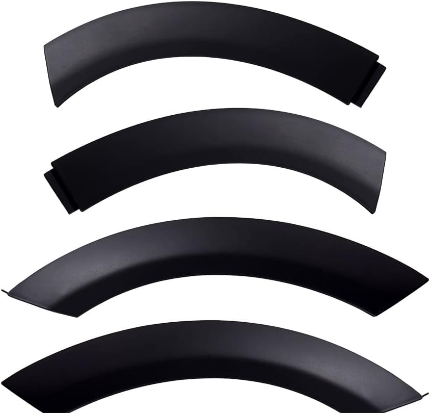 4-Pc Front Fender Flare Set For 2002-2008 Mini Cooper (R50, R53, R52) - UV-Treated ABS, Black