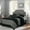 Black, variant on Luxury 7-Piece Soft Suede Comforter Set - 5 Different DESIGNS - Full/Queen/King/California King