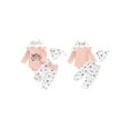 thumbnail image 2 of BemeyourBBs Hello I'M New Here Baby Girl Going Home Outfits Newborn Letter Long Sleeve Romper Floral Pants Bow Headband Hat 4 Pcs Clothes Set, 2 of 9