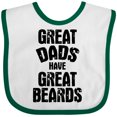 thumbnail image 3 of Inktastic Great Dads Have Great Beards Boys Baby Bib, 3 of 4