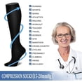 thumbnail image 4 of 3Pairs Compression Socks for Women and Men Circulation for Nursing,Running,Travel Knee High Socks, 4 of 7