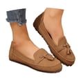 thumbnail image 3 of Xiaoxatg Women's Casual Shoes for Every Occasion -On Design with Tassels for All-Day Comfort Ideal for Spring and Summer Outings 6.5 Brown, 3 of 9