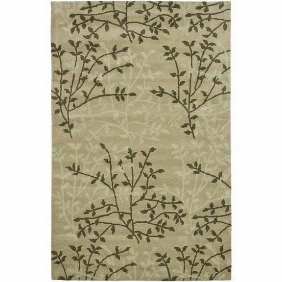 SAFAVIEH Soho Clara Floral Wool Area Rug, Light Brown/Multi, 7'6" x 9'6"