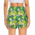 thumbnail image 4 of Goofa Cartoon Koala Bear and Leaf Printed Women 2 in 1 Running Shorts,Quick Dry Athletic Workout Shorts,High Waisted Athletic Shorts with Liner Pockets-Large, 4 of 9