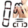 thumbnail image 2 of Adjustable Resistance Shaker Twister Arm Trainer, Portable Chest Expander Workout Equipment for Home Gym, Upper Body Strength & Muscle Building, 2 of 8