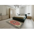 thumbnail image 5 of Ahgly Company Machine Washable Indoor Square Traditional Light French Beige Brown Area Rugs, 4' Square, 5 of 7