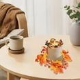 thumbnail image 6 of Fall Wreaths For Front Door Autumn Decor Front Door Wreath Candle Ring Wreath Fall Outdoor Decorations Fall Home Decor Indoor Halloween Window Decorations, 6 of 8