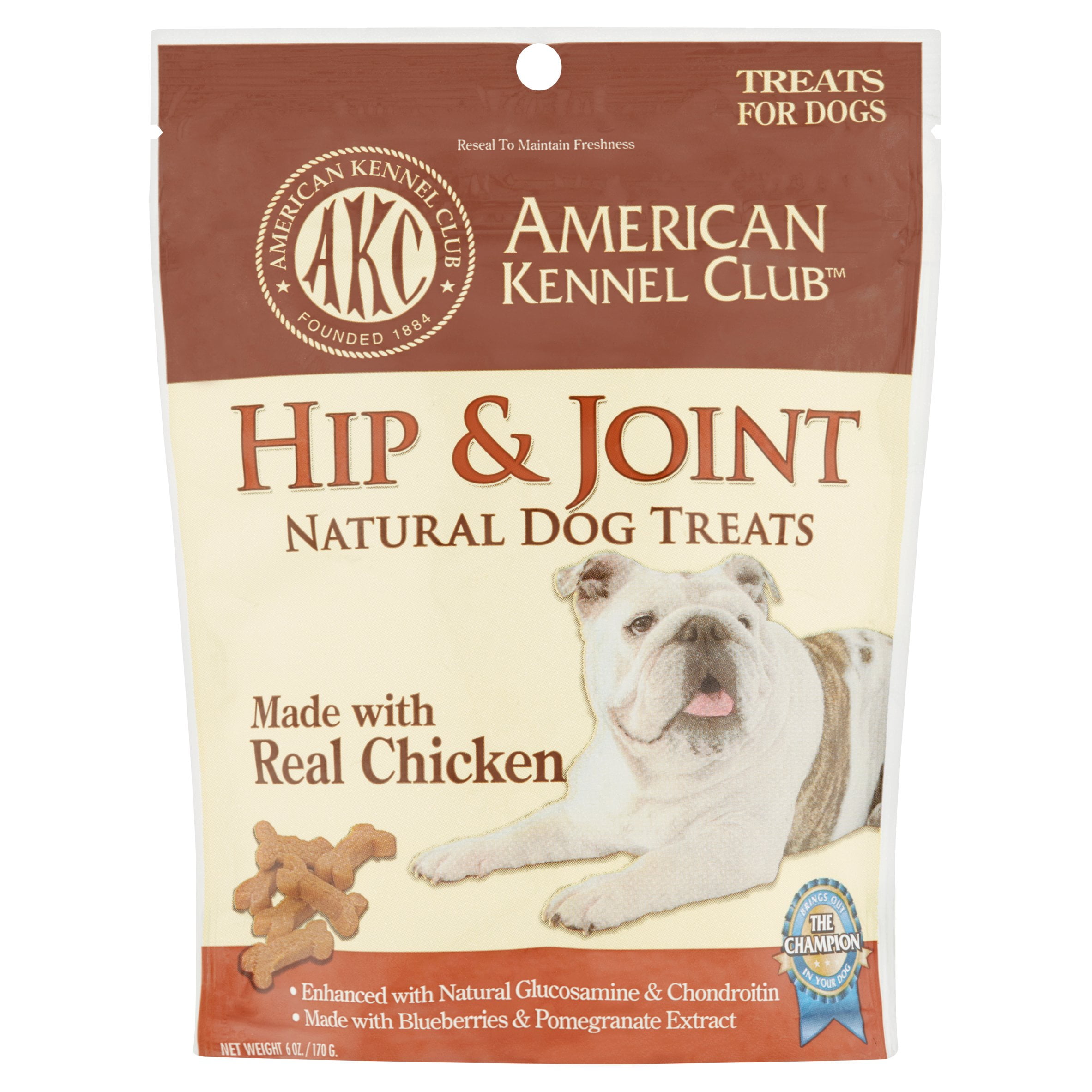 American Kennel Club Hip & Joint Natural Dog Treats, 6 oz