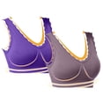 thumbnail image 5 of XFLWAM Workout Bras for Women Comfort Support and Lift Full Coverage Back Fat Bras No Underwire Push Up Bra Large Bust Bras, 5 of 9