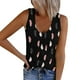 thumbnail image 1 of Workout Tank Tops Mujer Chaleco de punto sin mangas con cuello en la parte superior Camisas Chaleco sin mangas Slim V Blusas de verano Mujeres Estampado y camisolas para mujeres (Black, M), 1 of 6