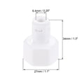 thumbnail image 2 of Uxcell G1/2 Female Thread to 1/4" Tube Straight Connect Fittings Quick Connector White 5 Pack, 2 of 5