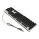 thumbnail image 2 of Teclado mecánico para juegos RBG retroiluminado USB 104 teclas con cable Retro Punk teclado de computadora para ordenador portátil negro, 2 of 5