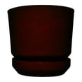 thumbnail image 1 of Maceta Edenika Formec con Plato Contemporánea 10 Pulgadas Chocolate, 1 of 4