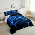 thumbnail image 3 of Castle Fairy Abstract Gamer 2pcs Bedding Comforter Set,Video Game Twin Comforter Sets,3D Geometric Breathable Bedding Set,Super Cozy Gamepads Room Decor,Reversible, 3 of 8