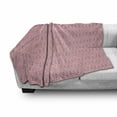 thumbnail image 2 of Boho Soft Flannel Fleece Throw Blanket, Continuous Floral Sun Like Motif Folk Art Inspired Repetition, Cozy Plush for Indoor and Outdoor Use, 50" x 70", Pale Pink and Multicolor, by Ambesonne, 2 of 5