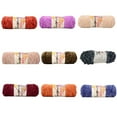 thumbnail image 3 of OOKWE 100g Chenille Velvet Yarn Wram Solid Color Hand-Knitted Thick Crochet Thread, 3 of 19