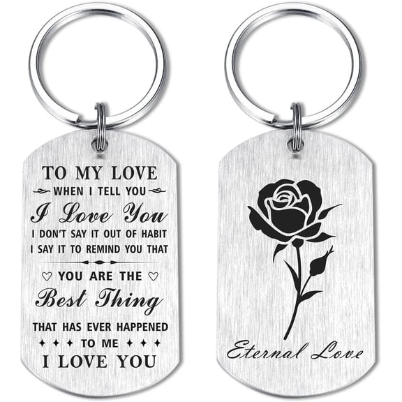 Girlfriend Gifts I Love My Girlfriend Birthday Keychain Anniversary Valentine's Day Gift Ideas