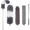 thumbnail image 1 of Microfiber Duster, With Extension Pole(stainless Steel), Reusable Bendable Dusters, Washable Lightweight Dusters For Cleaning Ceiling Fan, High Ceilin, 1 of 5