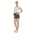 thumbnail image 5 of Yawrut Maternity Yoga Shorts High Waist Over Bump, Soft Stretchy Pregnancy Lounge Shorts with Pockets, 5 of 7