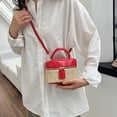 thumbnail image 4 of Women Fashion Bag Female Beach Bag Woven Bags Box Travel Handbag Shoulder Bag, 4 of 8