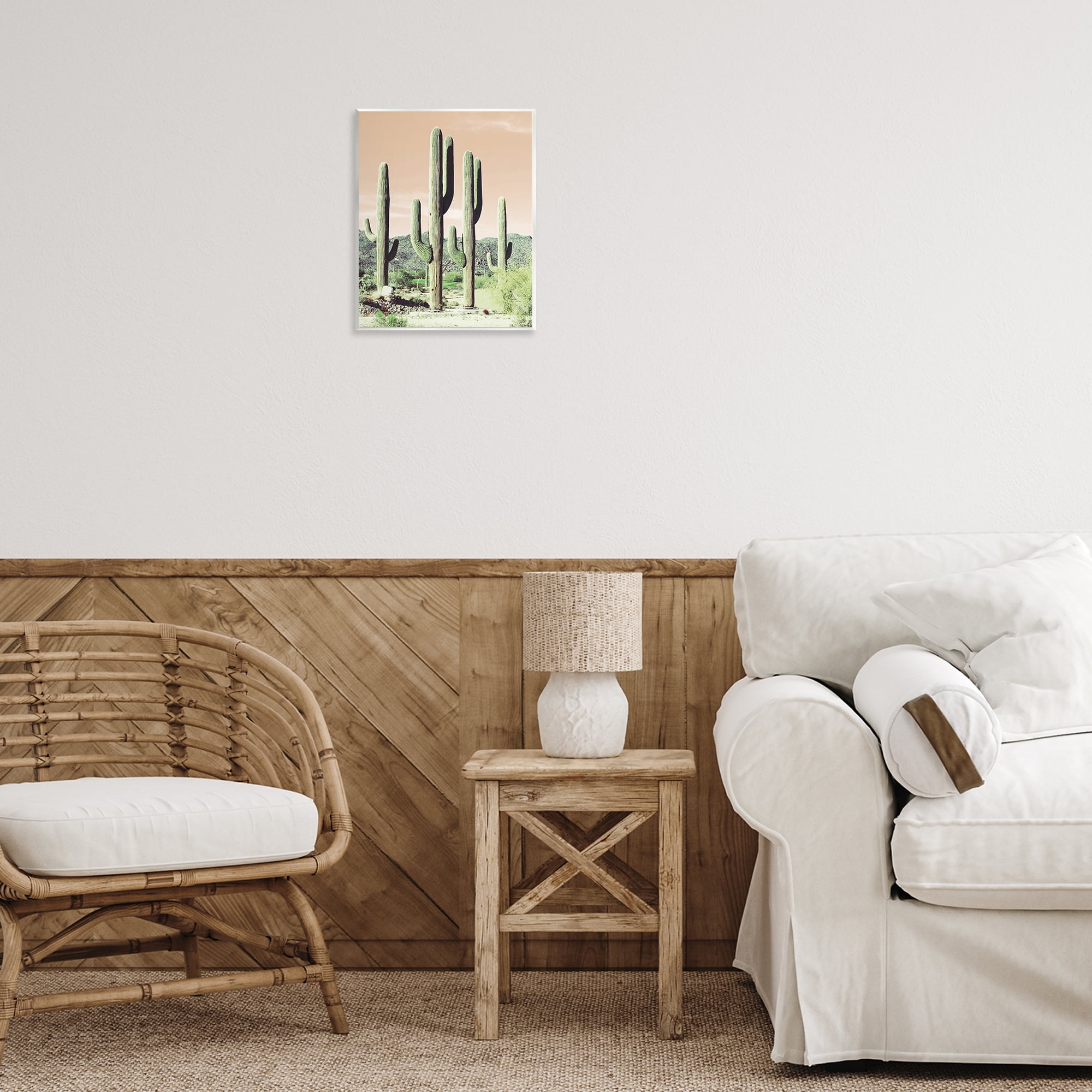 Stupell Industries Sunrise Cactus Scene Landscape & Nature Photography Unframed Art Print Wall Art, 11 x 14