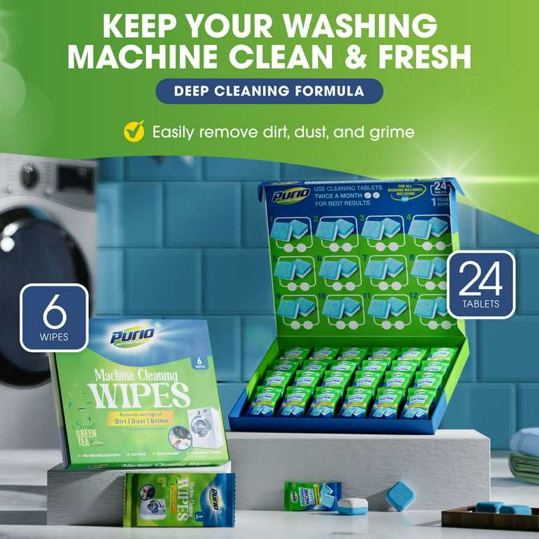Oradess Washing Machine Cleaner Tablets for Top and Front Loading