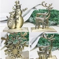 thumbnail image 4 of Calcetín Navideño Muñeco De Nieve Elk Árbol De Navidad Copo De Nieve Diseño Perchas Para Chimenea Decoraciones Navideñas Eigraketly HA042983-04, 4 of 6