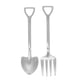 thumbnail image 1 of Juego de tenedor cuchara de acero inoxidable, cuchara para comer, tenedor, vajilla de cocina para el hogar, 2 uds., 1 of 7