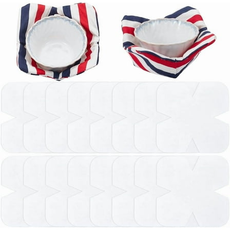 18Pcs Bowl Cozy Pre Cut Batting 10x10inch Soft Cotton Fabrics Quilter Batting Cozy Pattern Template