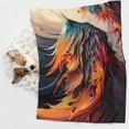 thumbnail image 6 of Naloa Dynamic Fire Bird Art Dog Blanket, 3 Sizes Cat Blanket for Indoor Cats Large Medium Small Dog Gifts-, 6 of 8
