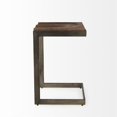 thumbnail image 3 of Maklaine 26" Medium Brown Wood Counter Stool, 3 of 9