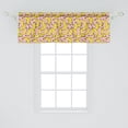 thumbnail image 2 of Ambesonne Banana Window Valance, Fruit Fun Pop Pattern, 54" X 18", Rose Mustard, 2 of 3